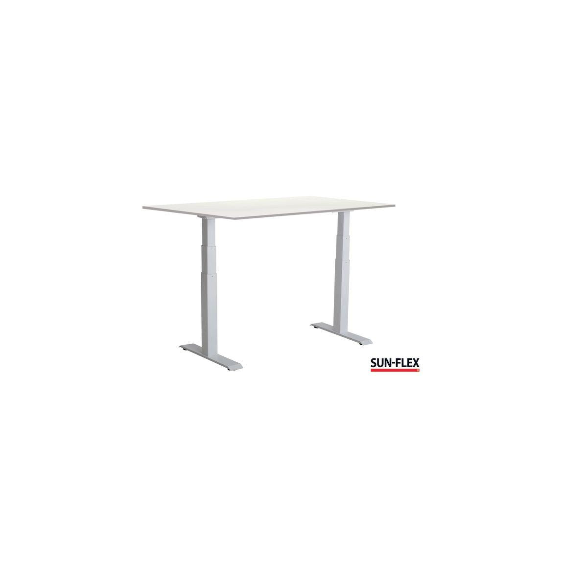 Table SUN-FLEX VI height adjustable 160x80 white/white