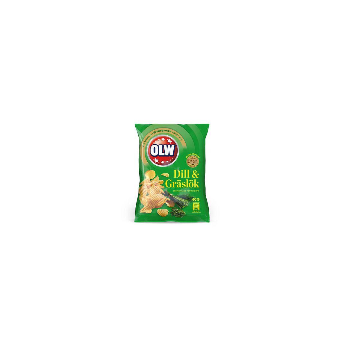OLW dill & chives crisps 40g