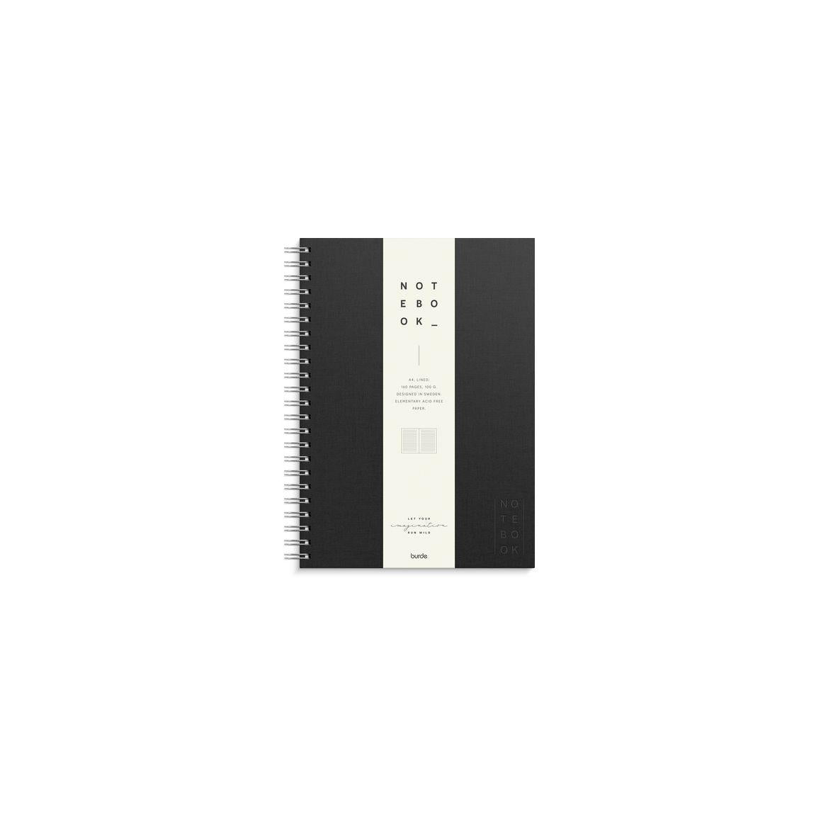 Ant.block BURDE A4 textile line black