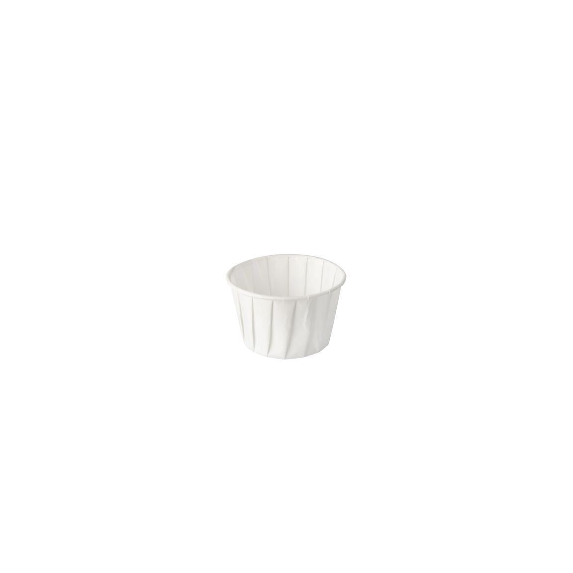 Dressing cup 60ml white 250/pack
