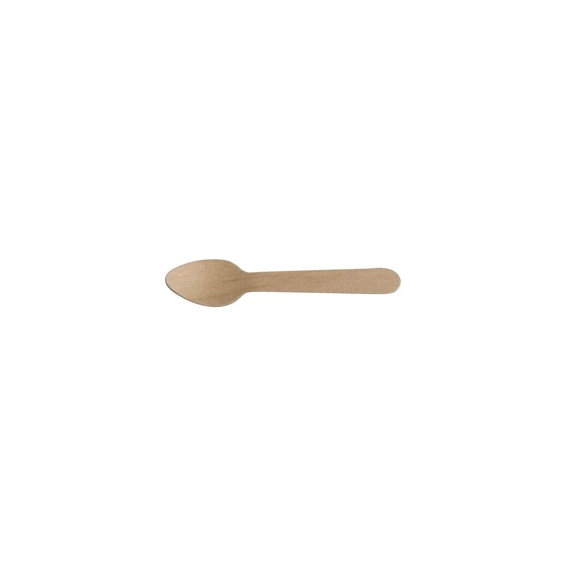 Cutlery Teaspoon waxed wood 11cm 100/pc