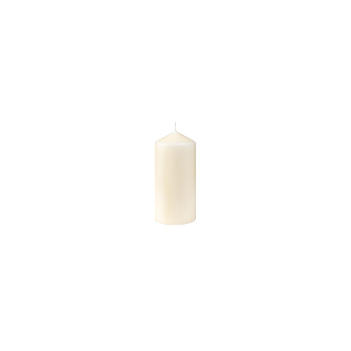 Block candle DUNI 130x60mm vanilla 6/pc