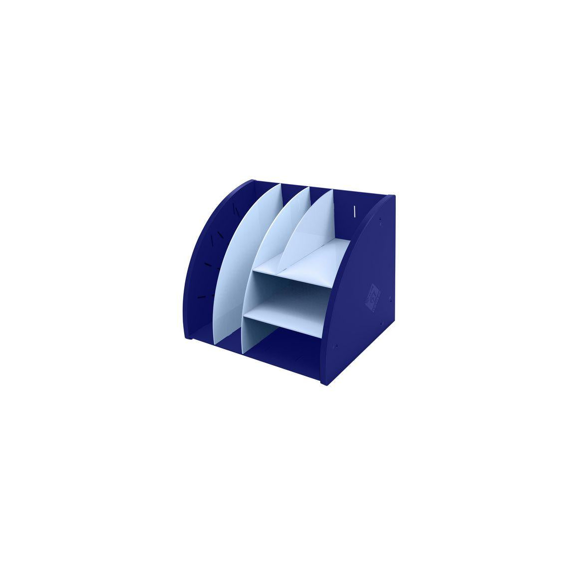 Plastic rack EXACOMPTA BeeBlue 6 compartments blue