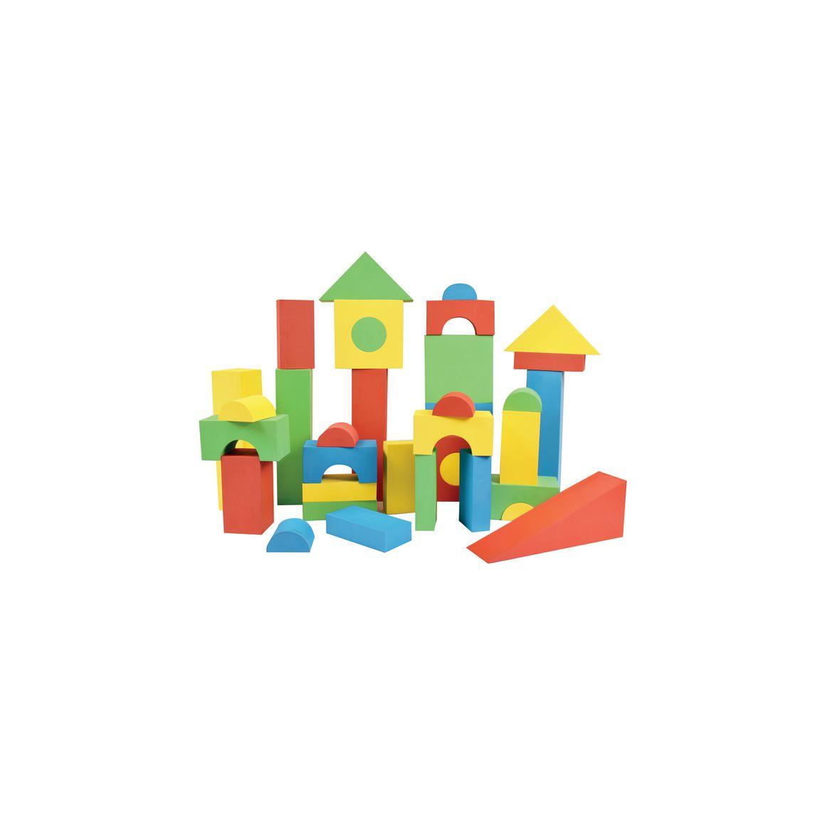 Soft building blocks Large coloured 56 pieces