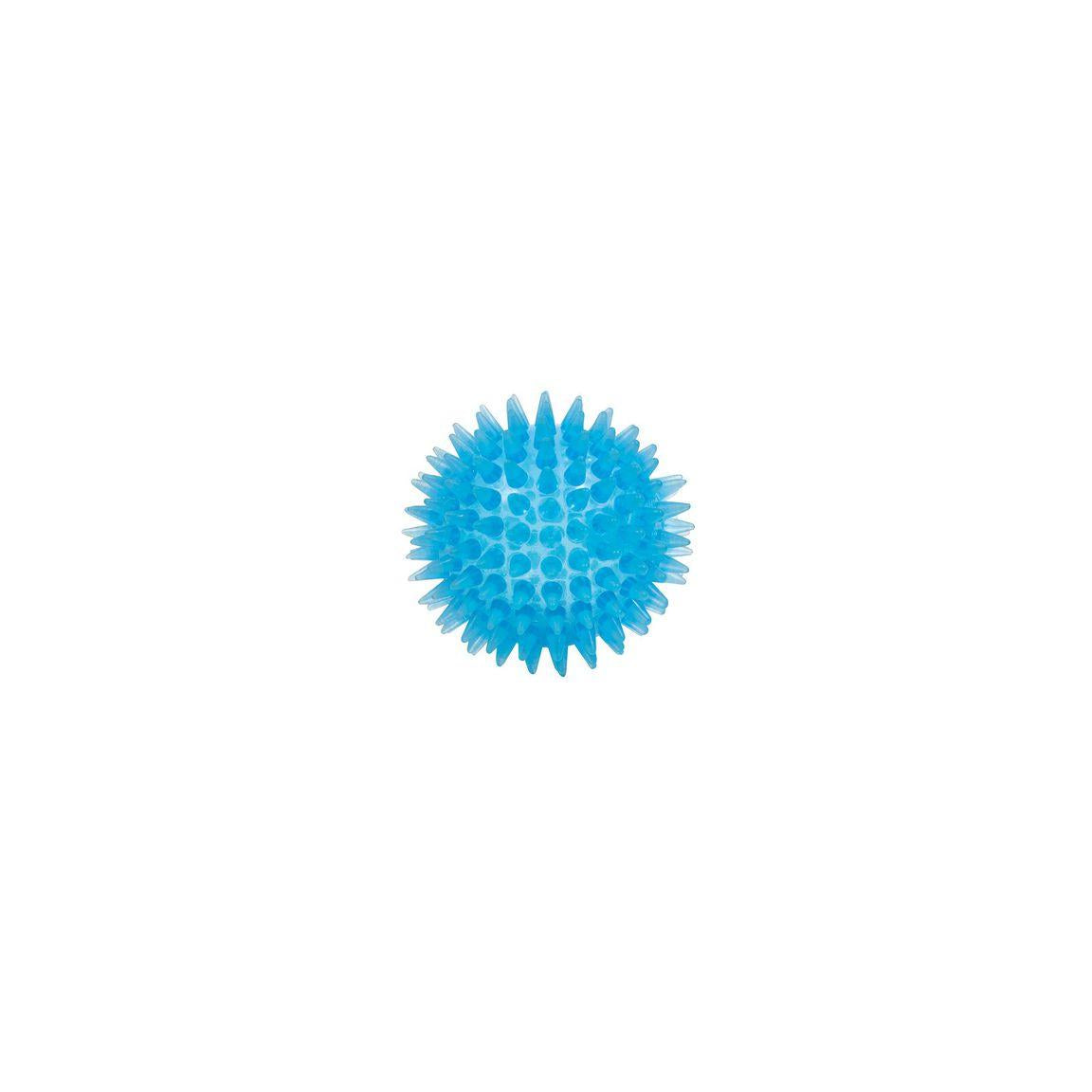 Massage ball with spikes soft 7,5cm blue
