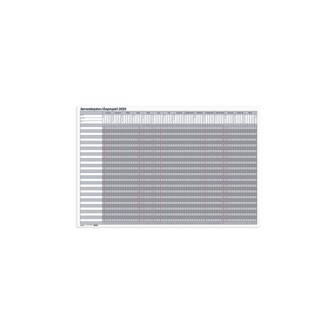 Whiteboard Semester Plan 2025