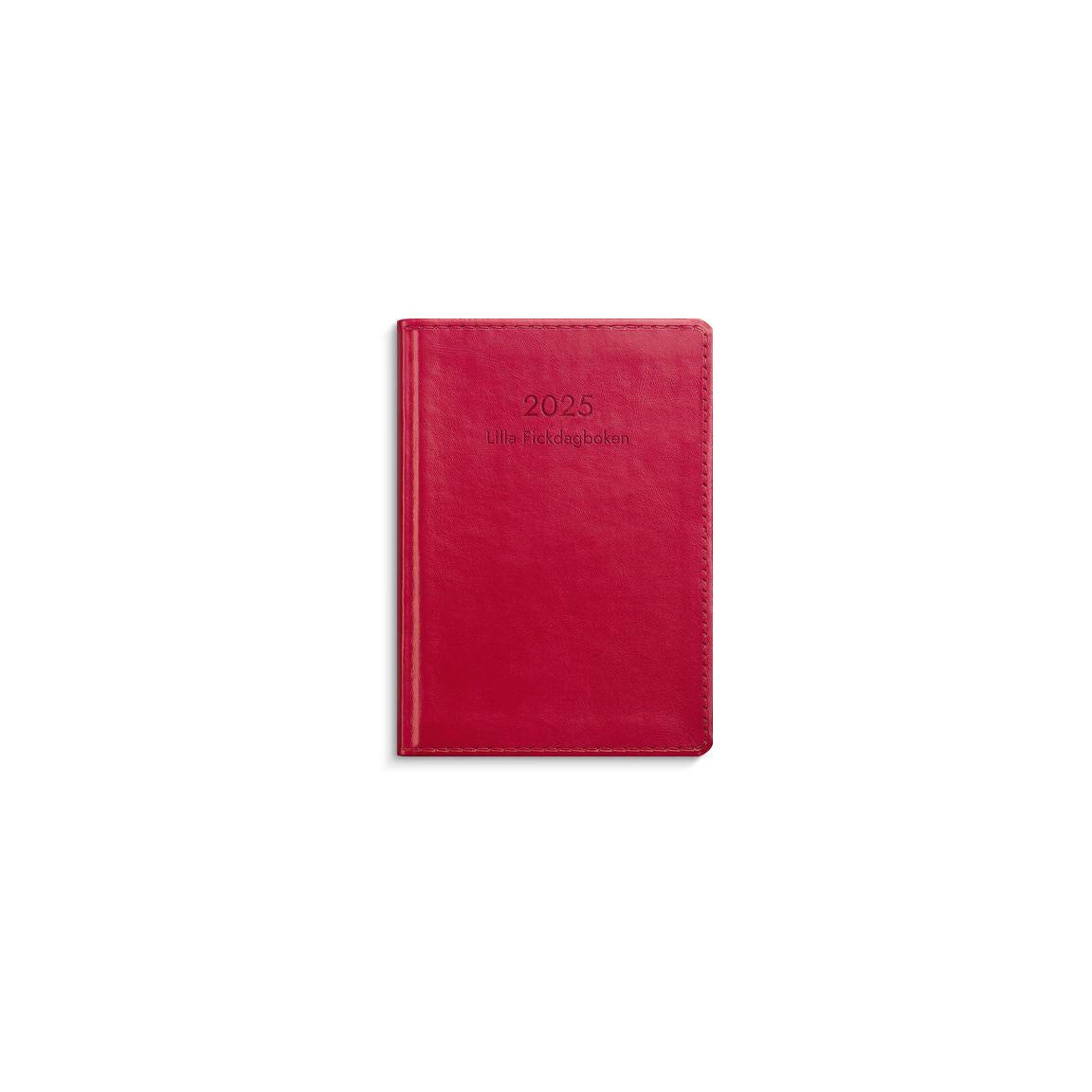 Little Pocket Diary 2025 faux leather red