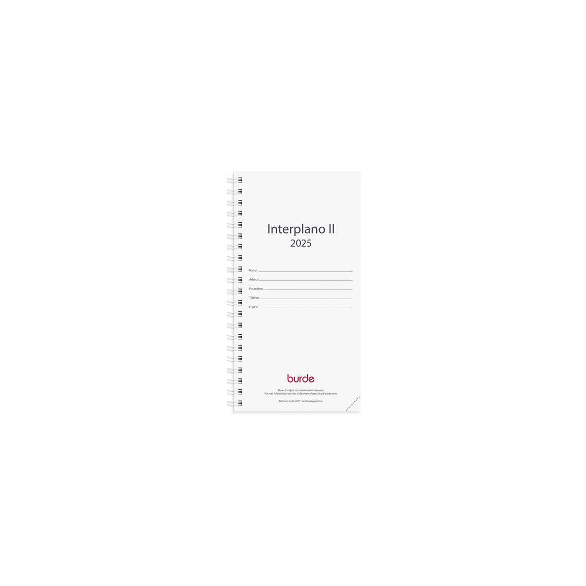 Calendar Interplano II refill 2025