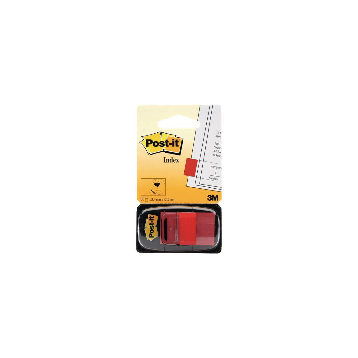 Index POST-IT 25,4x43,2mm red 50/pack