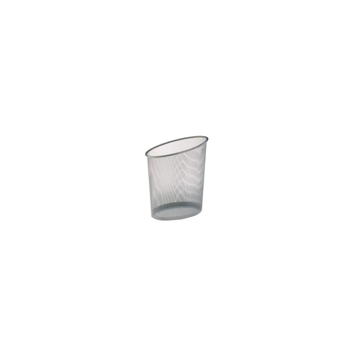 Wastepaper basket ALBA 20L silver