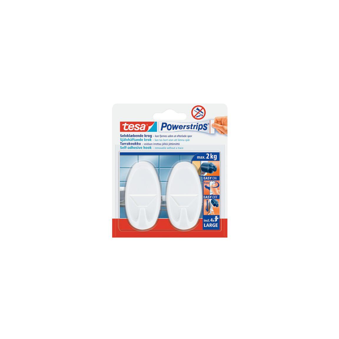 Hook TESA self-adhesive 2/pc