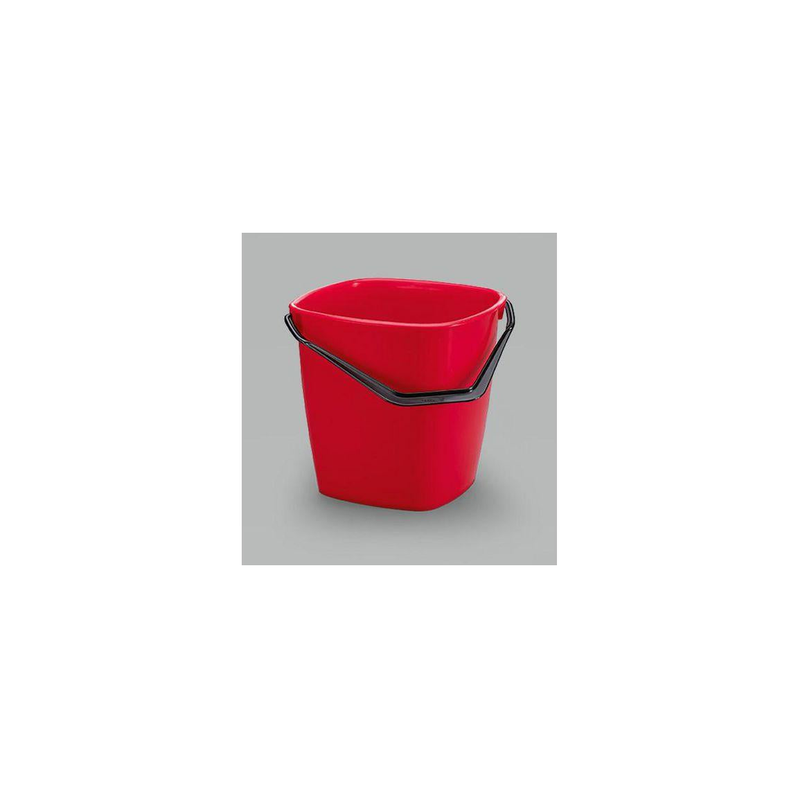 Bucket square red 14L