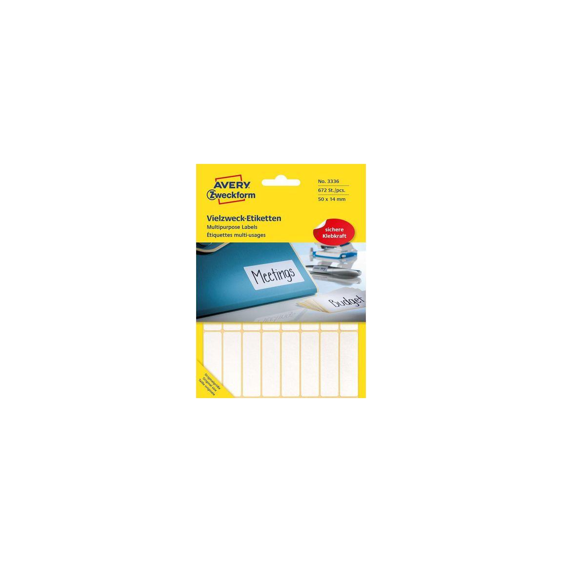 Label AVERY manual 14x50 white 672