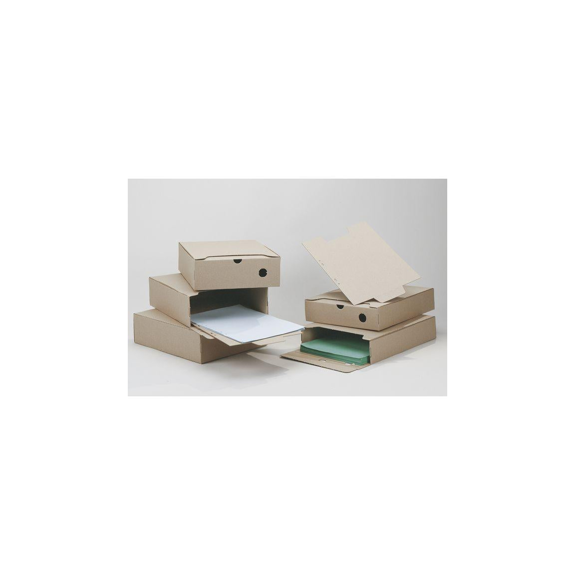 Archive box A4 60mm back width brown