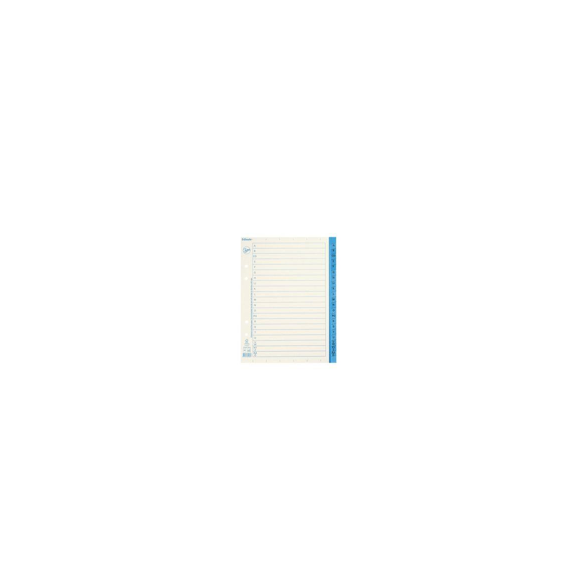 Card index JOPA A5 A-Z white/blue