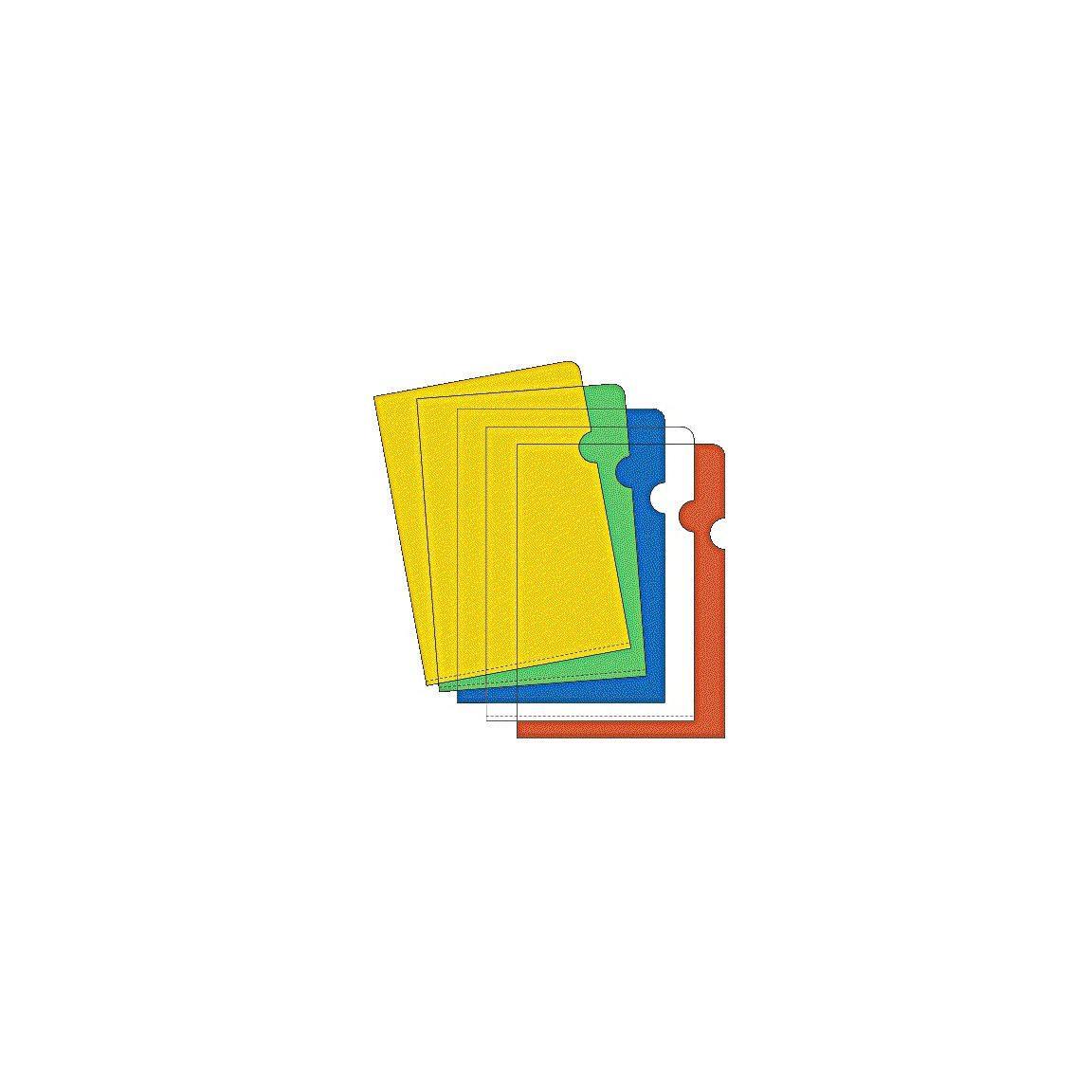 Folder A4 0,12 assorted colours 10/pack