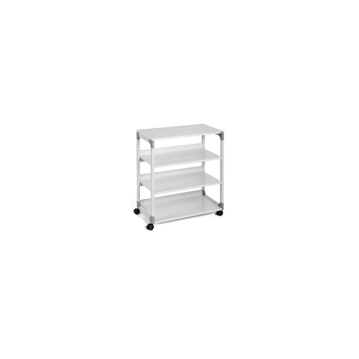 Multifunctional shelf 4 shelves with wheels