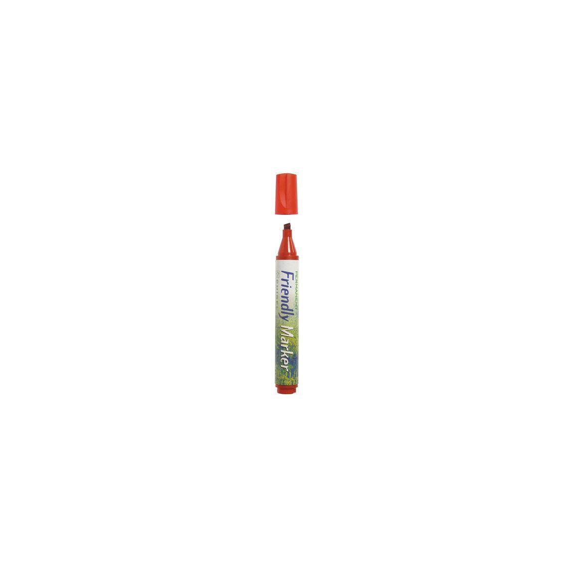 Labelling pen FRIENDLY oblique red