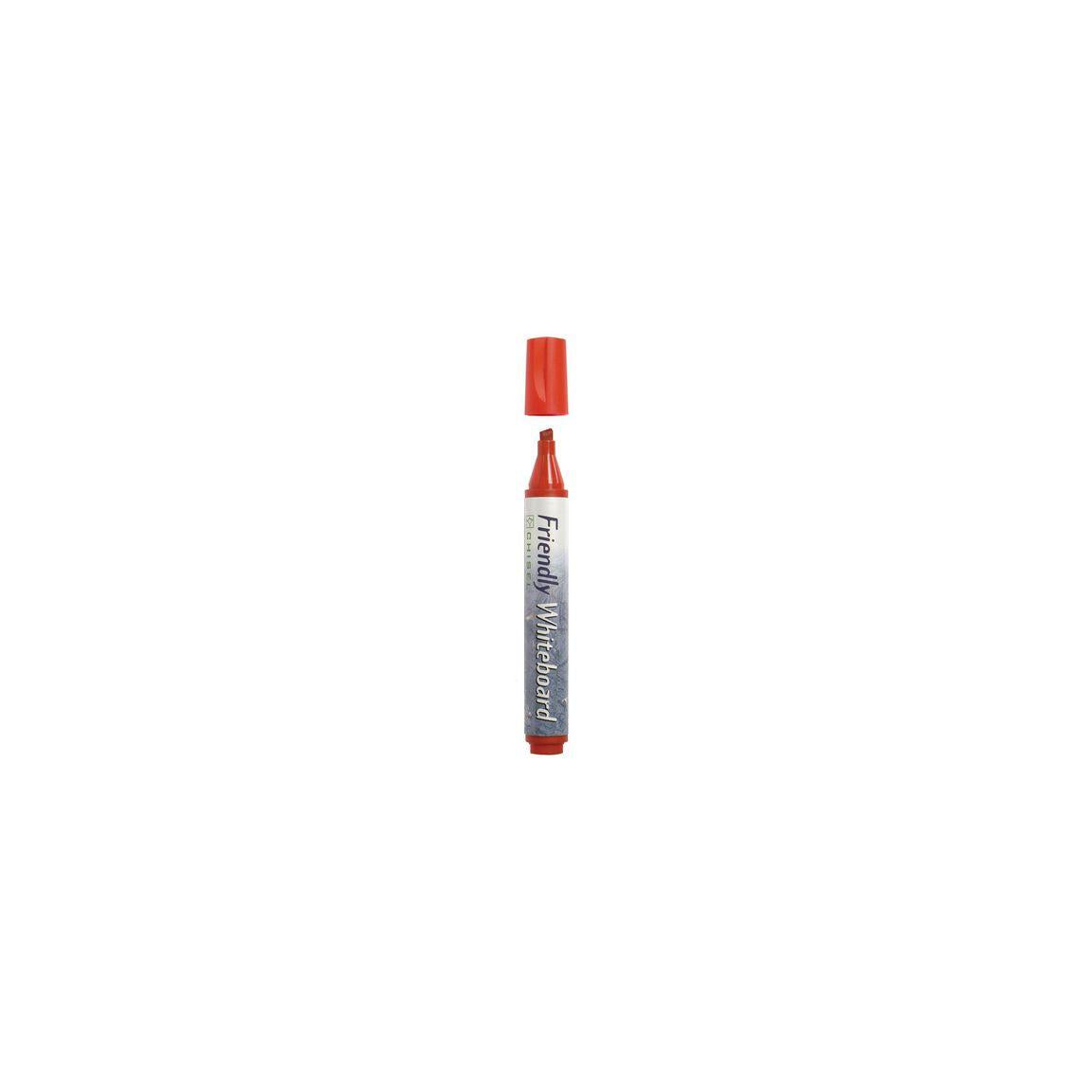 Whiteboard pen FRIENDLY oblique red