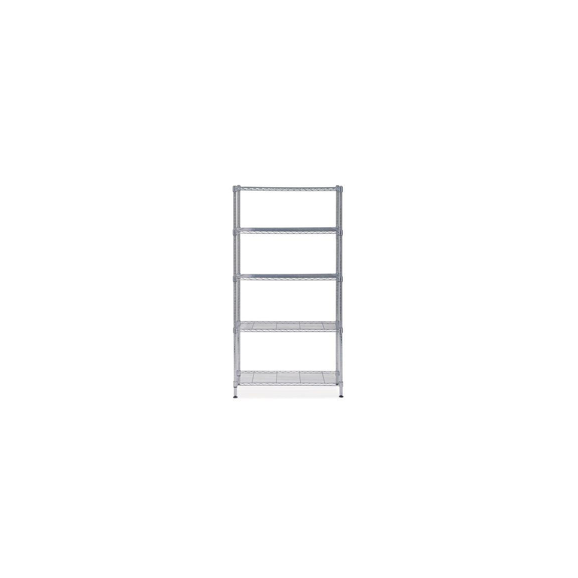 Shelf ALBA 5 shelves 200x90x35cm chrome