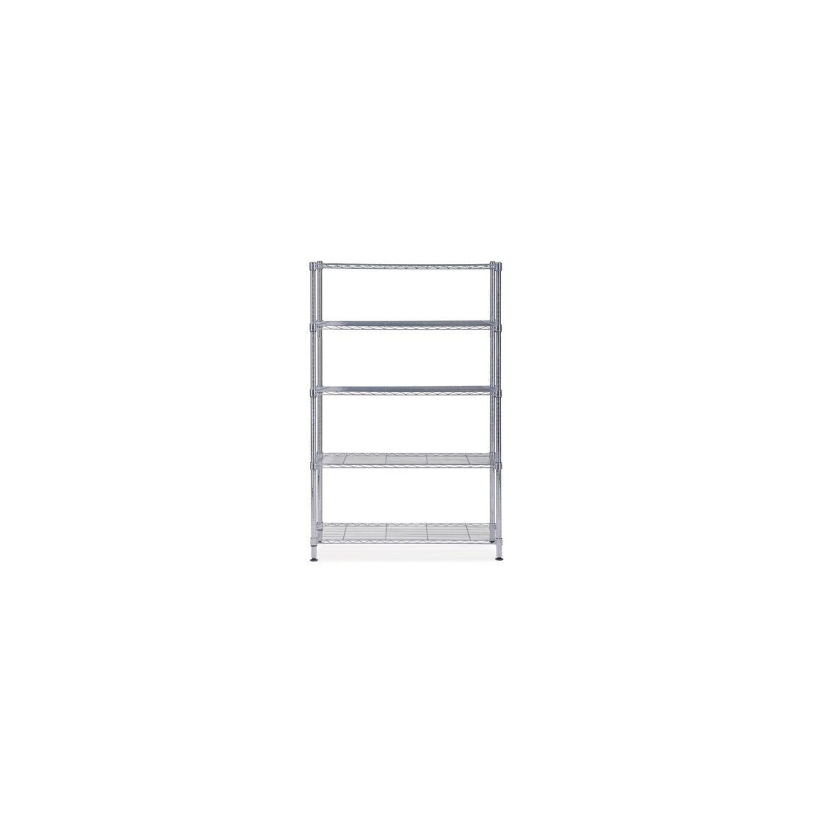 Shelf ALBA 5 shelves 200x120x35cm chrome