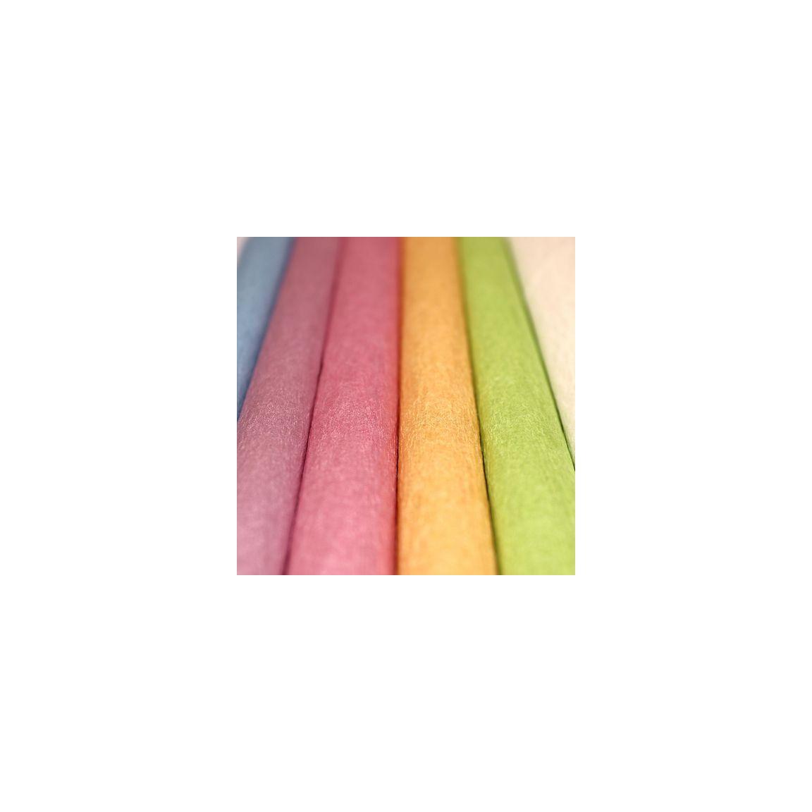 Crepe paper pearl mix, 1rl x 6colours