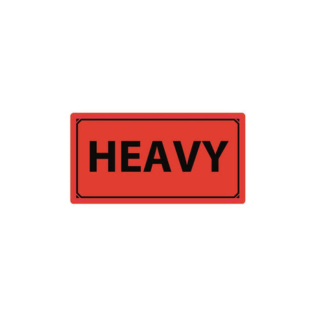 Warning label Heavy 1000/rl