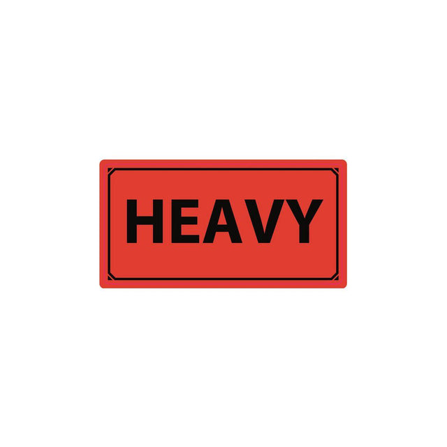 Warning label Heavy 1000/rl