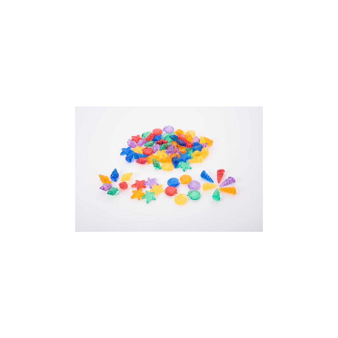 Transparent counting sorting shells 72/pack