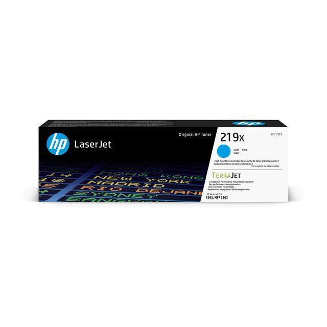 Toner HP W2191X 2.5K cyan