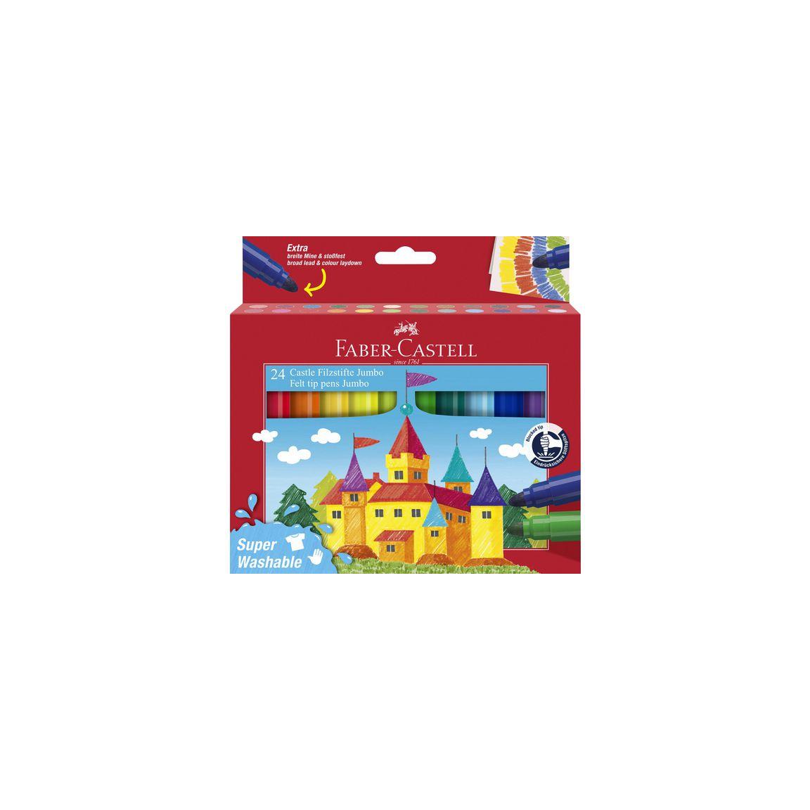 Jumbo fibre pen FABER CASTELL 24/pc