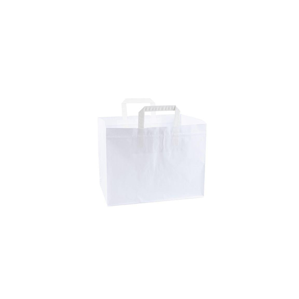 Takeaway carrier bag white 300/pc