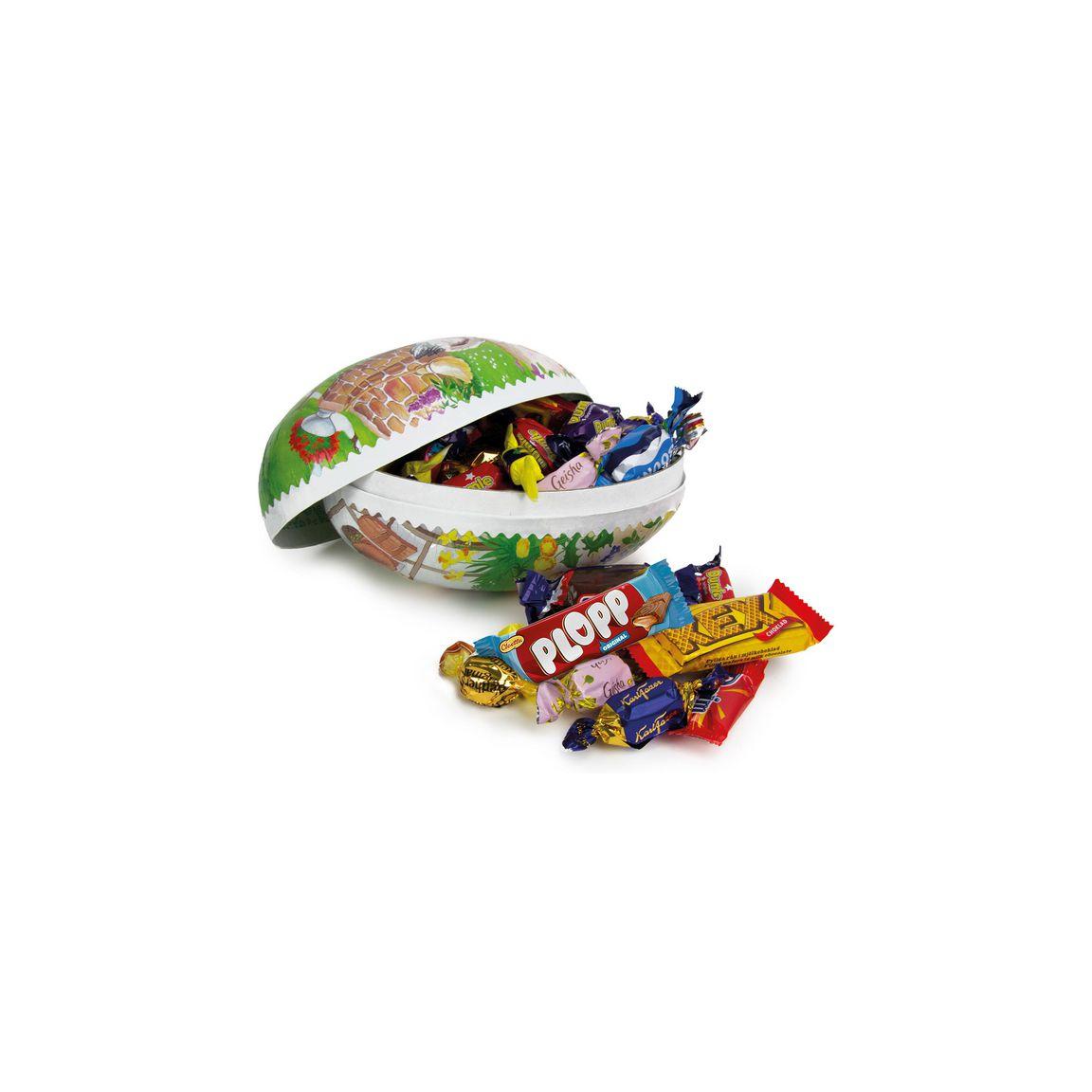 Easter egg 18cm wrapped candy 500g