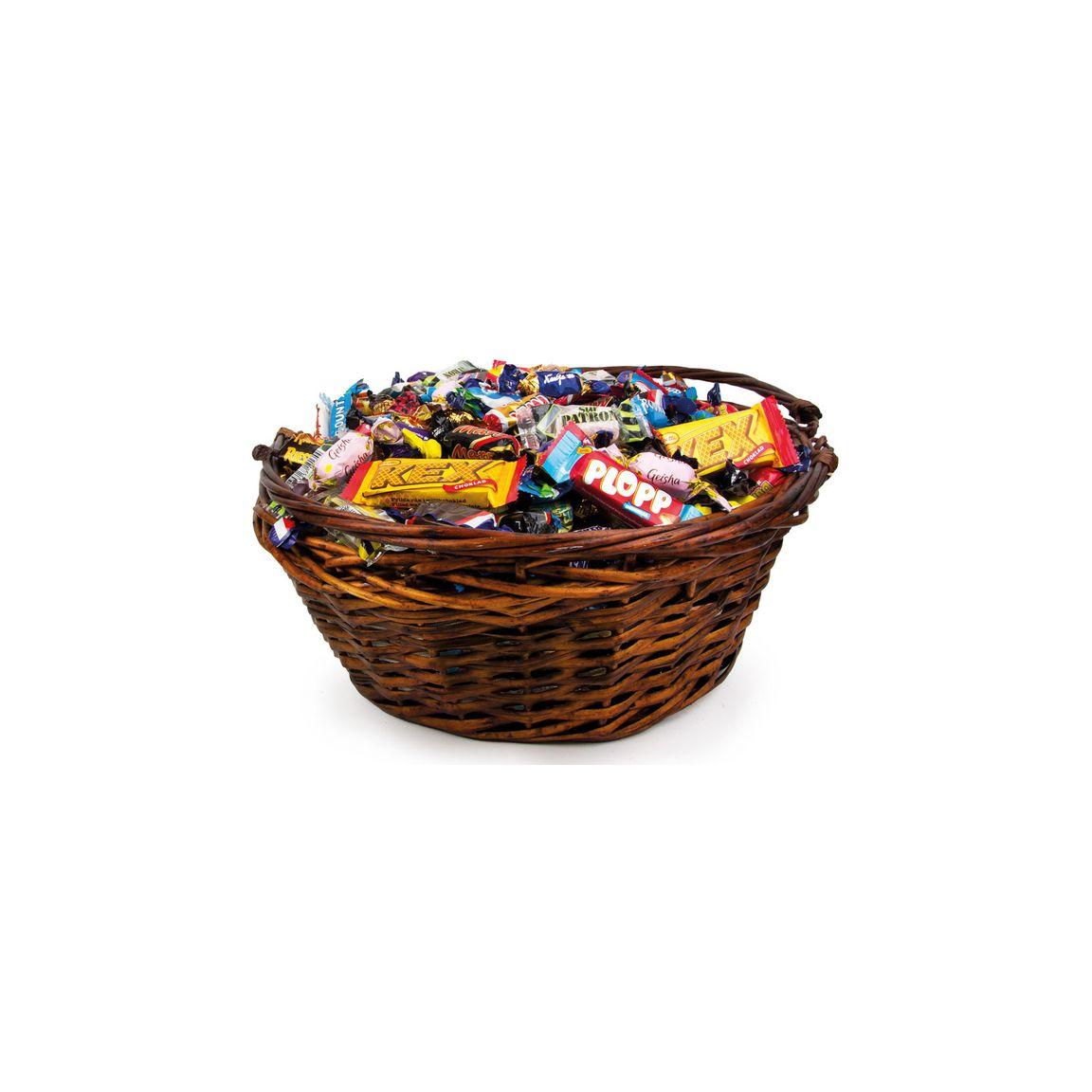 Candy Gift basket brown wrapped 5kg