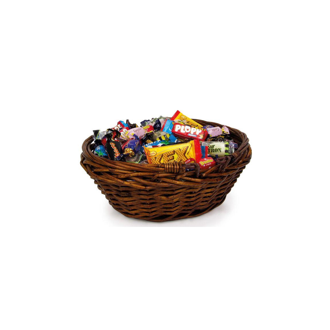 Candy Gift basket brown wrapped 1,5kg