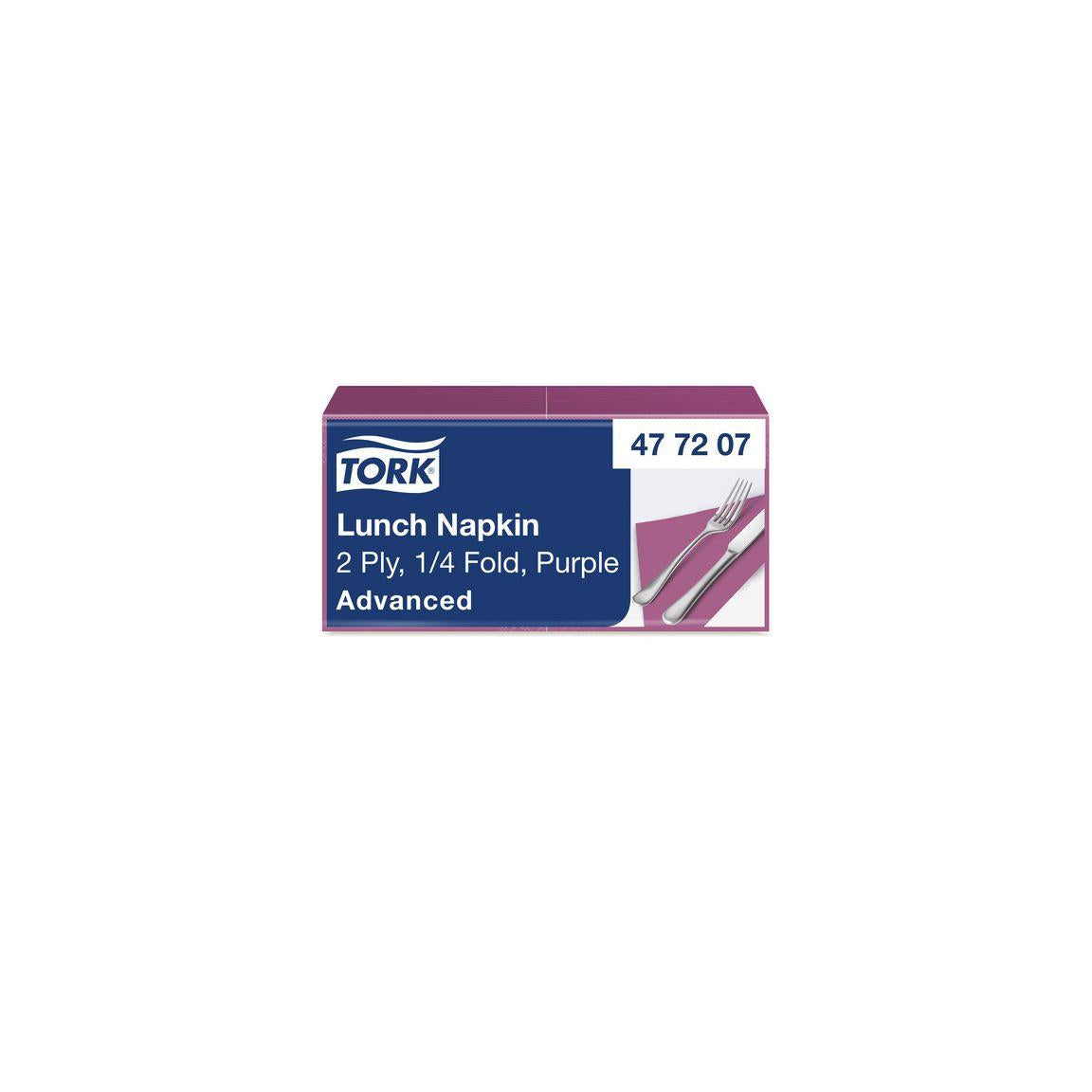 Napkin TORK Lunch 2-ply purple 200/pack