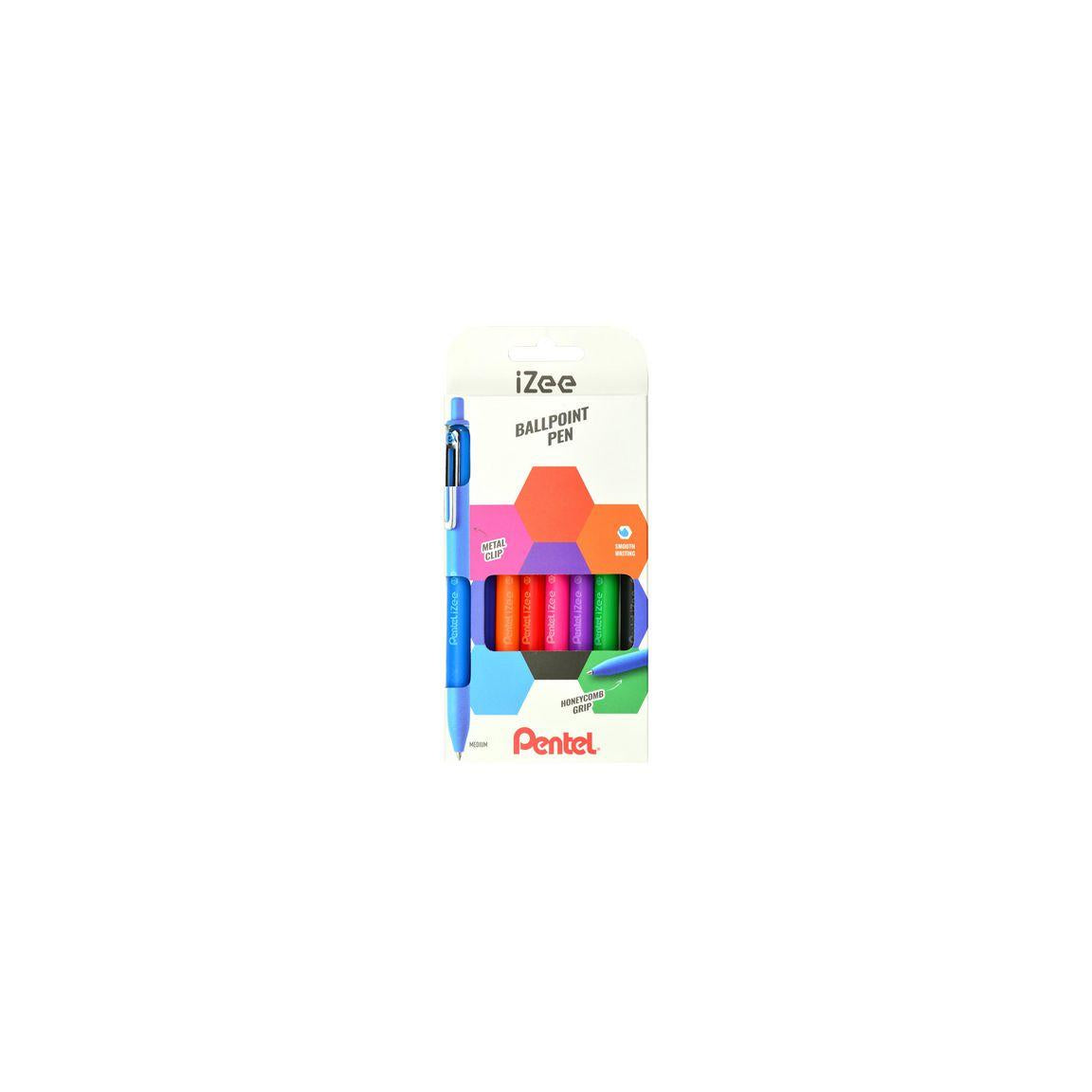 Ballpoint pen PENTEL iZee black colour 8/pack