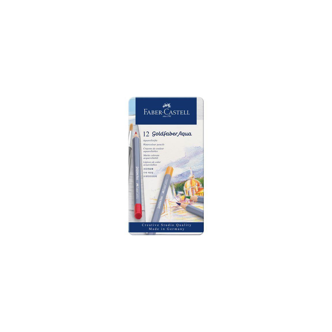Watercolour pencil Goldfaber tin 12/pack