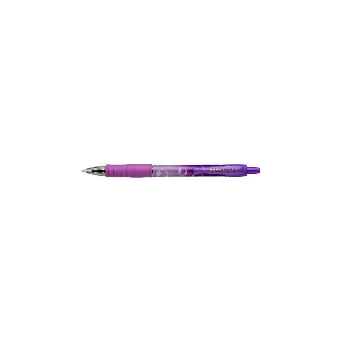 Gel pen PILOT Bubble purple G-2 0,7 blue