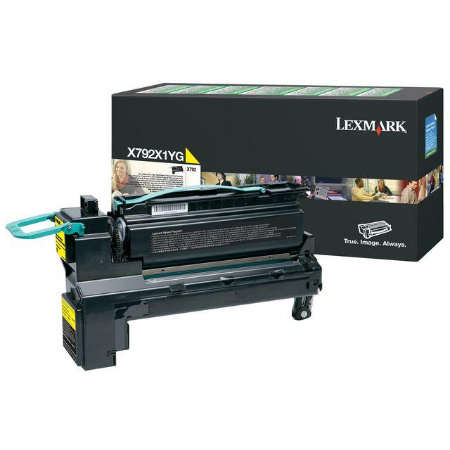 Toner LEXMARK X792X1YG 20K yellow
