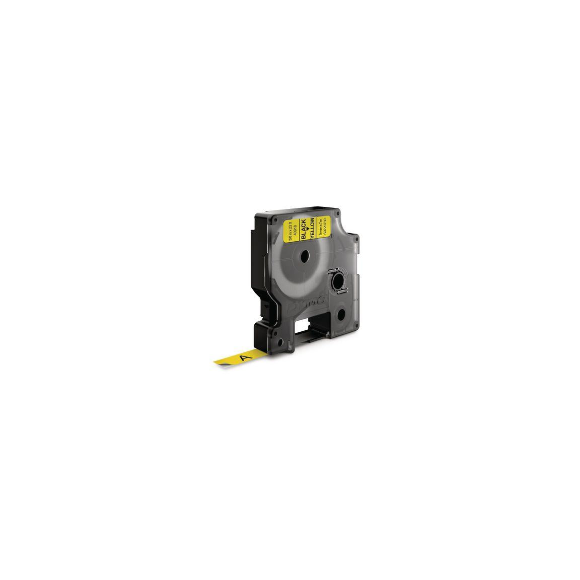 Tape DYMO D1 9mm black on yellow