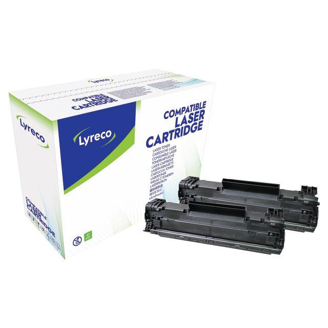 Toner LYRECO HP CE285A 1,6K black 2/pack