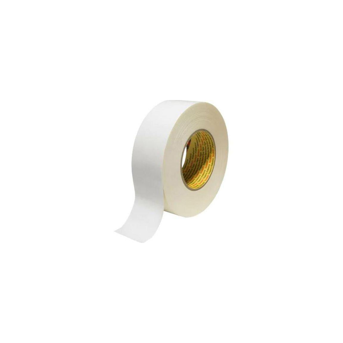 Tape textile plastic coated 50mx25mm white