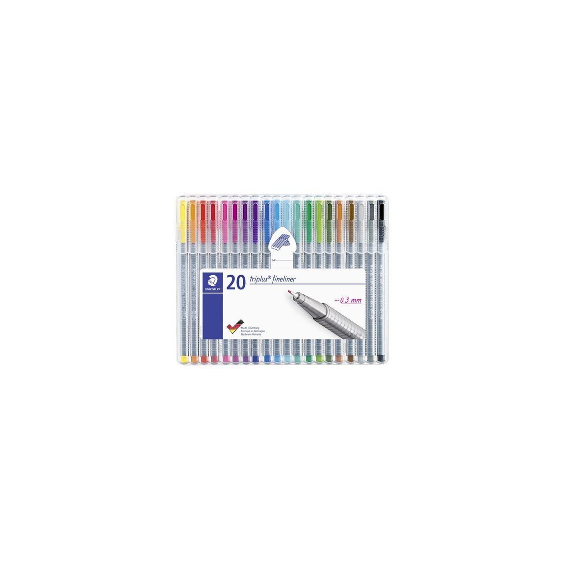 Fineliner STAEDTLER triplus 20 colours