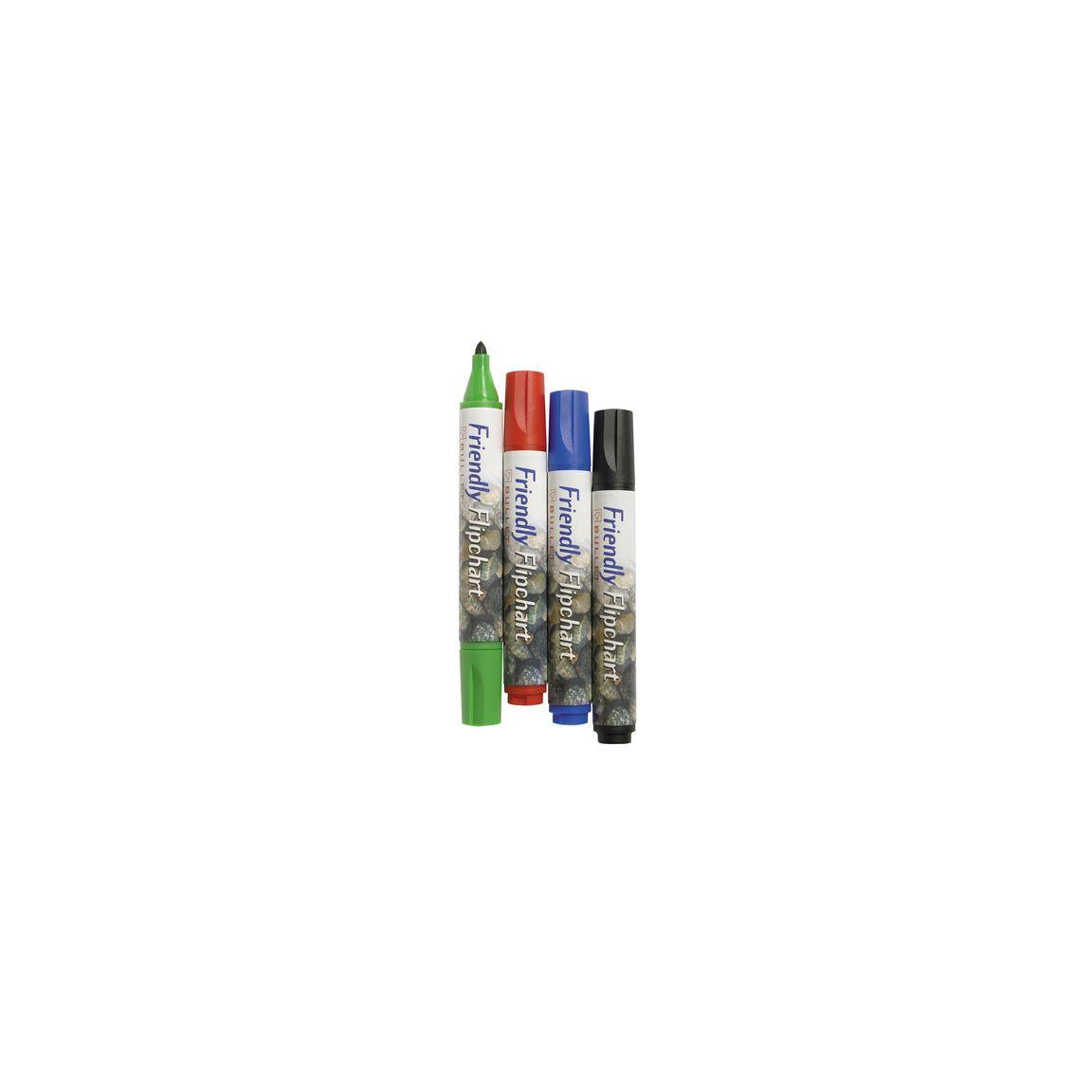 Flipchart pen FRIENDLY round 4/pack