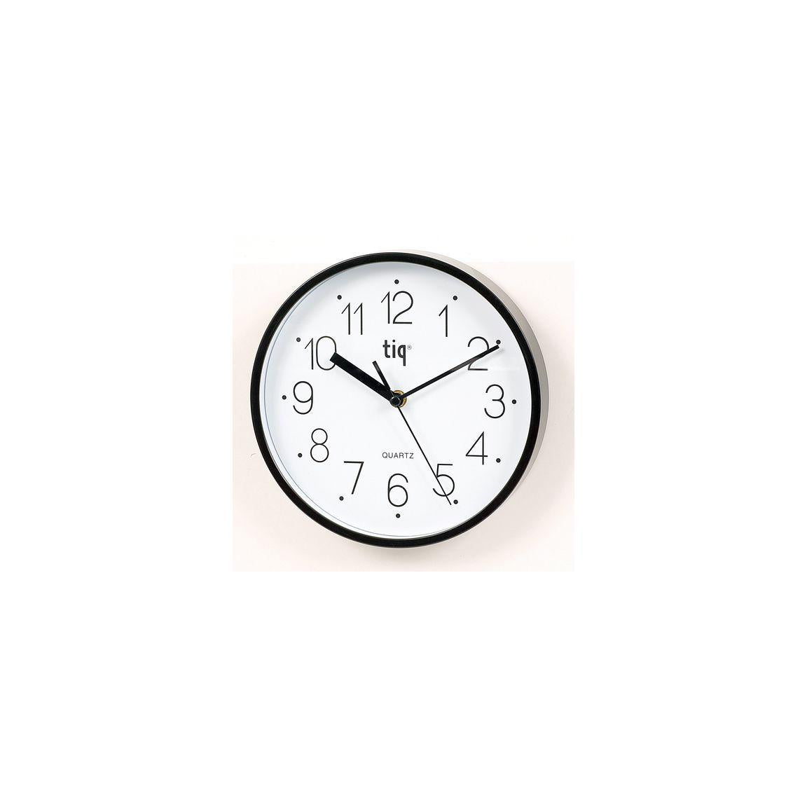 Wall clock TIQ Ø22,5cm black
