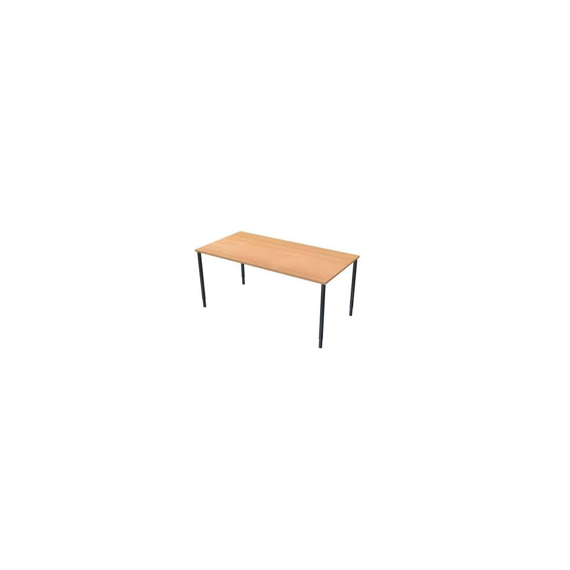 Table frist 160x80cm beech laminate/black