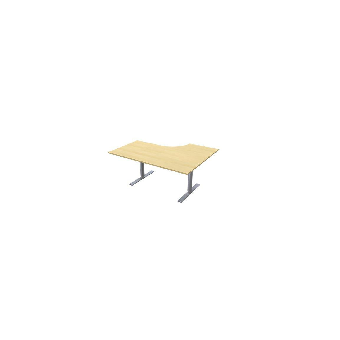 Table El left 160x120cm birch lam/grey