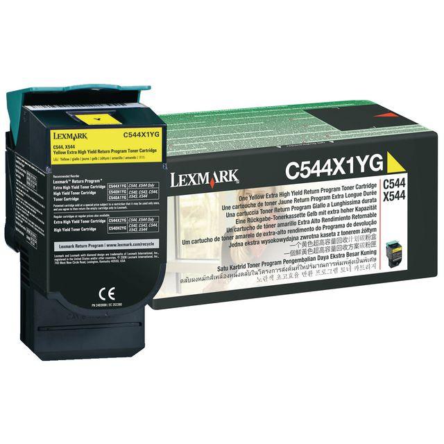 Toner LEXMARK C544X1YG 4K yellow