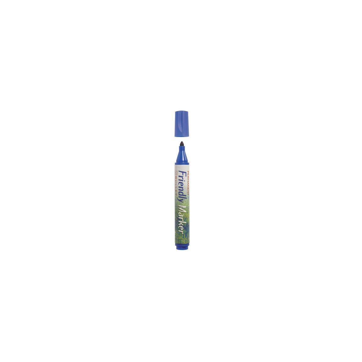 Labelling pen FRIENDLY round blue
